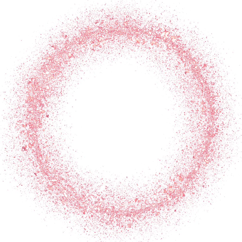 rose gold glitter circle